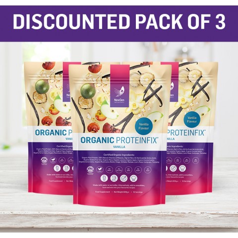 Organic ProteinFix Vanilla Pack of 3